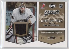 2007 MVP One on Dual Memorabilia Jean-Sebastien Giguere Dan Cloutier #OO-GC 1o3