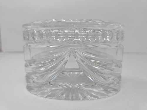Caja de baratijas ovalada Waterford Crystal Overture ¡Hermosa! - Imagen 3 de 7