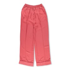 SLEEPER Women Sleeper Pastelle Oversized Jacquard Pyjama Pants Red XXS/XS RRP215