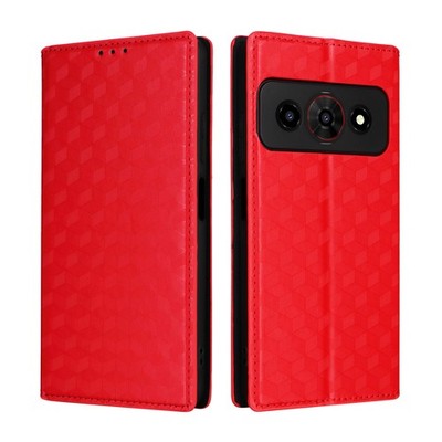 For ZTE Nubia P7 Pro 5G, Fashion Grid Wallet Leather Stand Card Slot Cover Case