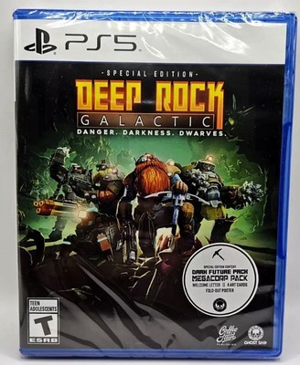 PS5 Deep Rock Galactic Special Edition Collector's Set 2DLCS, Art Cards & Poster