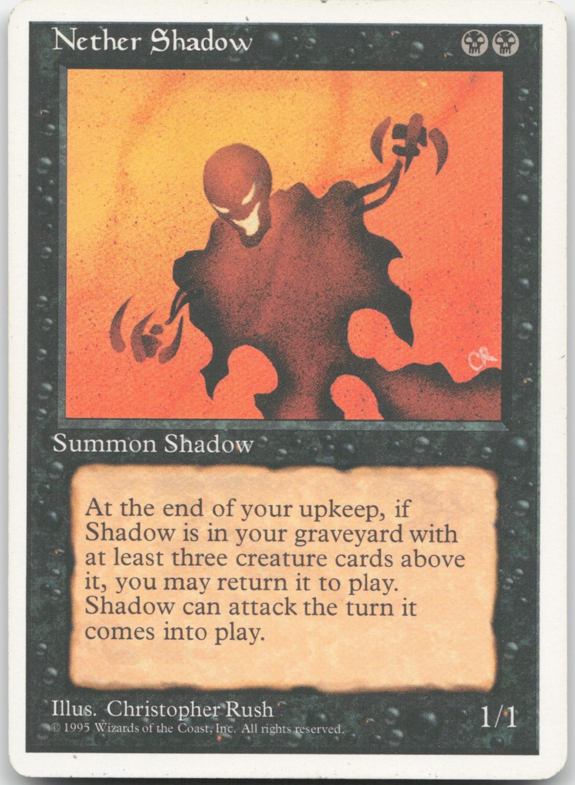 Nether Shadow - Fourth Edition - Rare - Magic: The Gathering