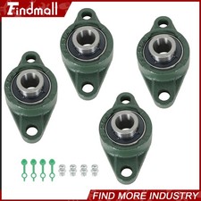 4 PCS UCFL204-12 Solid Pillow Block Flange Bearing 3/4" Bore 2 Bolt