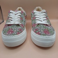 NEW Betsey Johnson Sidney Floral Sneaker-Multicolor Women Size 6M US