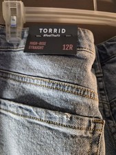 Torrid Women's Distressed Blue Denim Jeans Size 12R