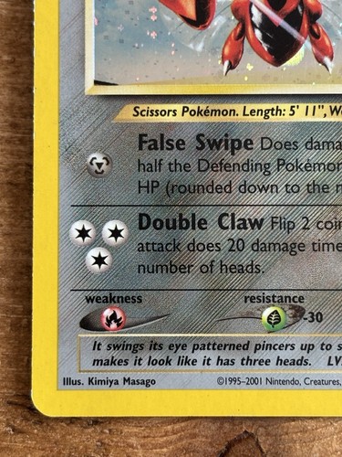 Pokemon TCG Neo Discovery Scizor 10/75 Holo Rare MP - Picture 9 of 10