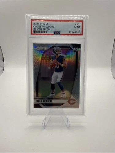 2024 Panini Prizm  Caleb Williams #301 Silver Prizm (RC) Chicago Bears PSA 9