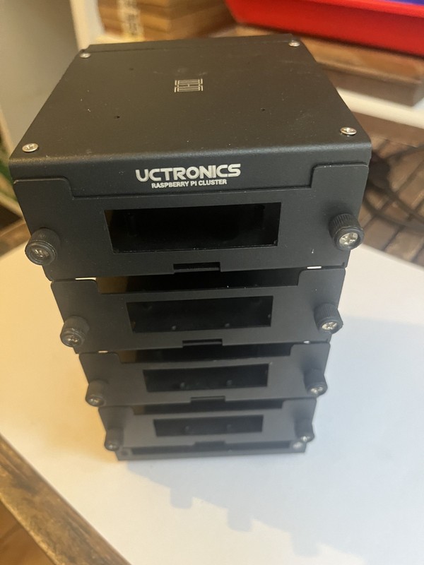 UCTRONICS 4-Layer Raspberry Pi Cluster Case - Desktop Mini Metal Rack