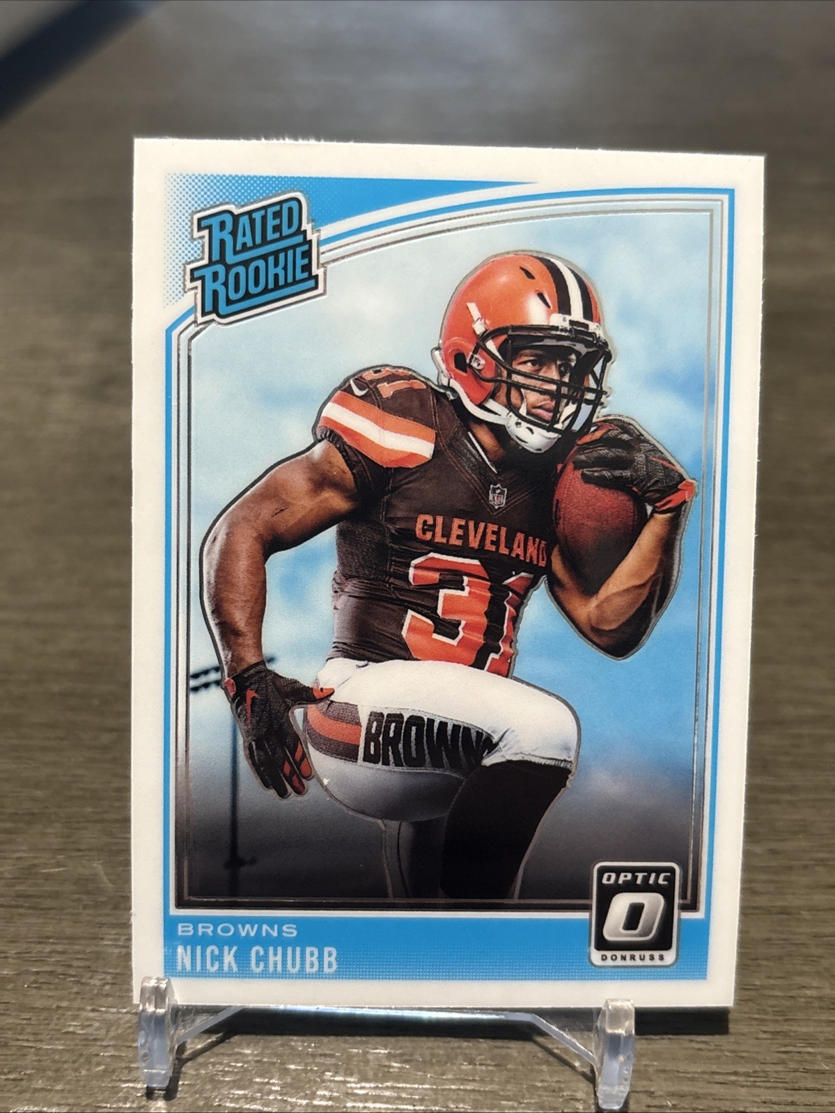 2018 Donruss Optic - Rated Rookie Nick Chubb #158 (RC)