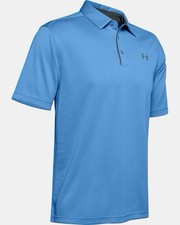 Under Armour UA Tech Polo Golf Shirt Mens XL Heatgear Loose Blue Performance