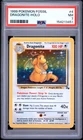 1999 POKEMON FOSSIL #4 DRAGONITE-HOLO PSA 7