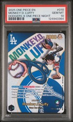 Monkey D. Luffy EB02-010 Dodgers x One Piece Night Promo Card