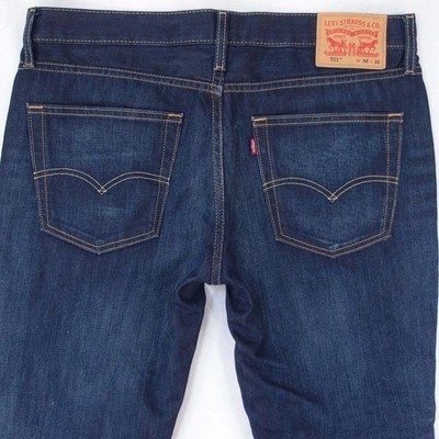 Herrens Levi's 04511 Slim Gerades Bein Baumwolle Blau Jeans W36 L30