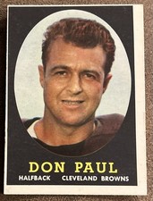 1958 Topps Set-Break # 91 Don Paul EX Cleveland Browns