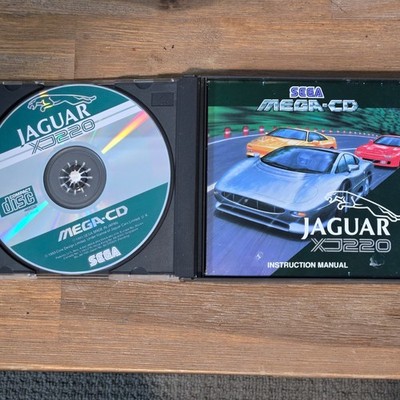 Jaguar XJ220 Sega Mega CD Complete CIB Box + Manual PAL