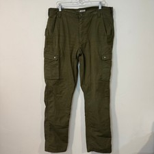 Carhartt Rugged Flex Relaxed Fit Ripstop Cargo Fleece-Lined Work Pant Green 38