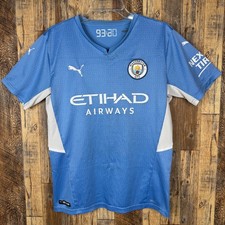 Manchester City 2021-22 Home Soccer Jersey Puma 759202-01 Men  s M