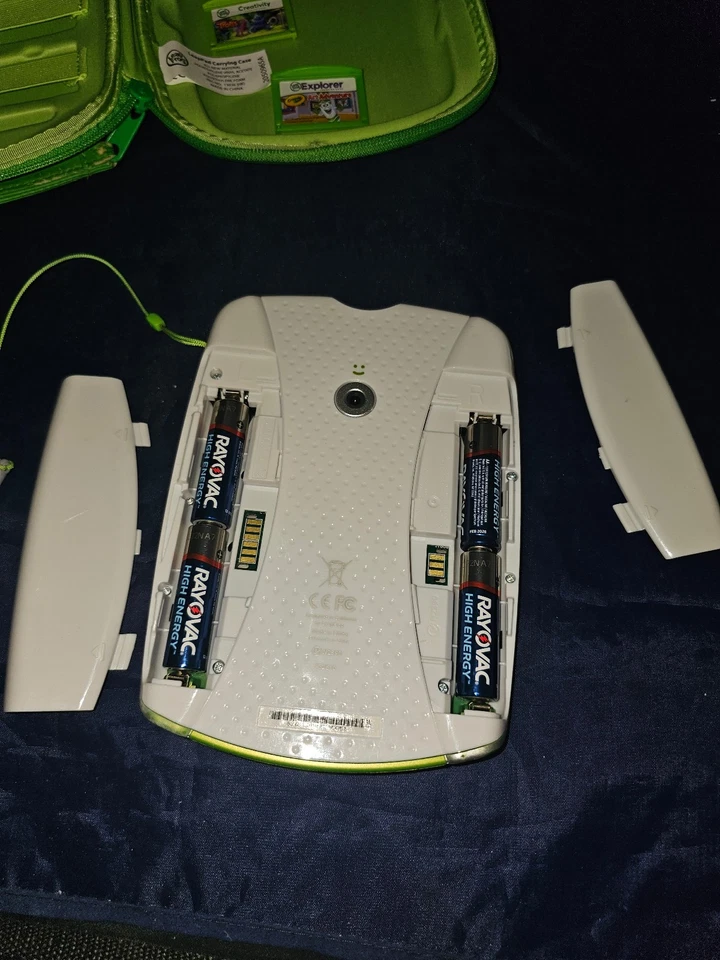 Leap Frog LeapPad2 Explorer W/ Games case green purple protector leap pad - Image 4 of 4