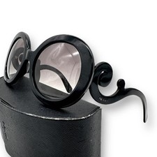 PRADA sunglasses Baroque SPR27N worn by Hyde BLACK Y2K Discontinued From Japan