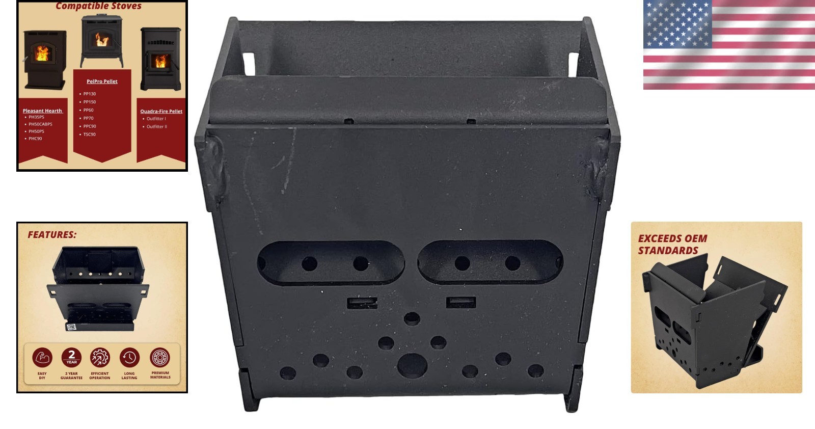 PelPro Firepot Assembly -003 for PP60 PP70 PP130