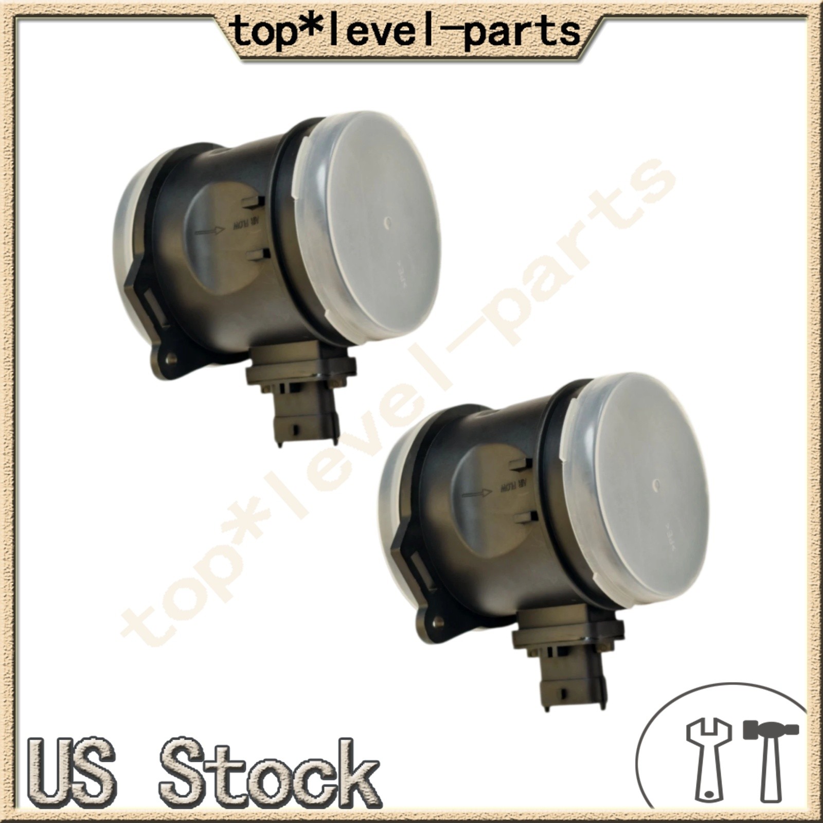 670002164 2PCS Air Flow Meters For Maserati Ghibli Quattroporte Levante US
