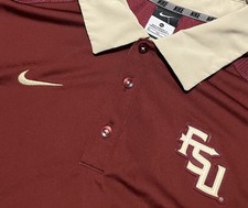 Nike FSU Florida State Seminoles Polo Shirt Men  s XL Performance Golf