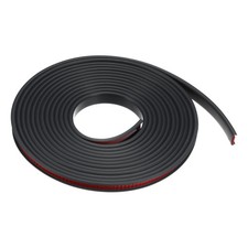 Edge Banding 9mm x 6M Flexible TPE Self Adhesive U-Shape Veneer Tape Black