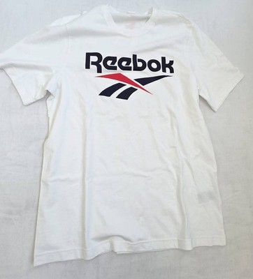 Reebok CL F Vector T Shirt Herren   Weiß   Größe M 