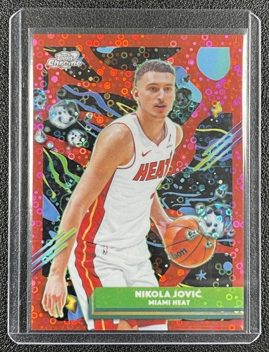 NIKOLA JOVIC 2025-26 TOPPS COSMIC CHROME #101 LUNAR REFRACTOR HEAT