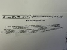 Apple 2024 iMac All-in-One  256GB SSD with M4 chip with 8-core2S CPU 2024"