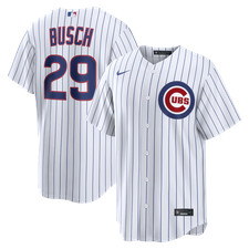 Chicago Cubs Michael Busch #29 Nike Men's White 2026 Official MLB Player Jersey