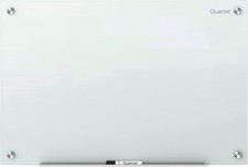 Magnetic Glass Dry Erase White Board 24''W x 18''H Whiteboard Infinity Frameless