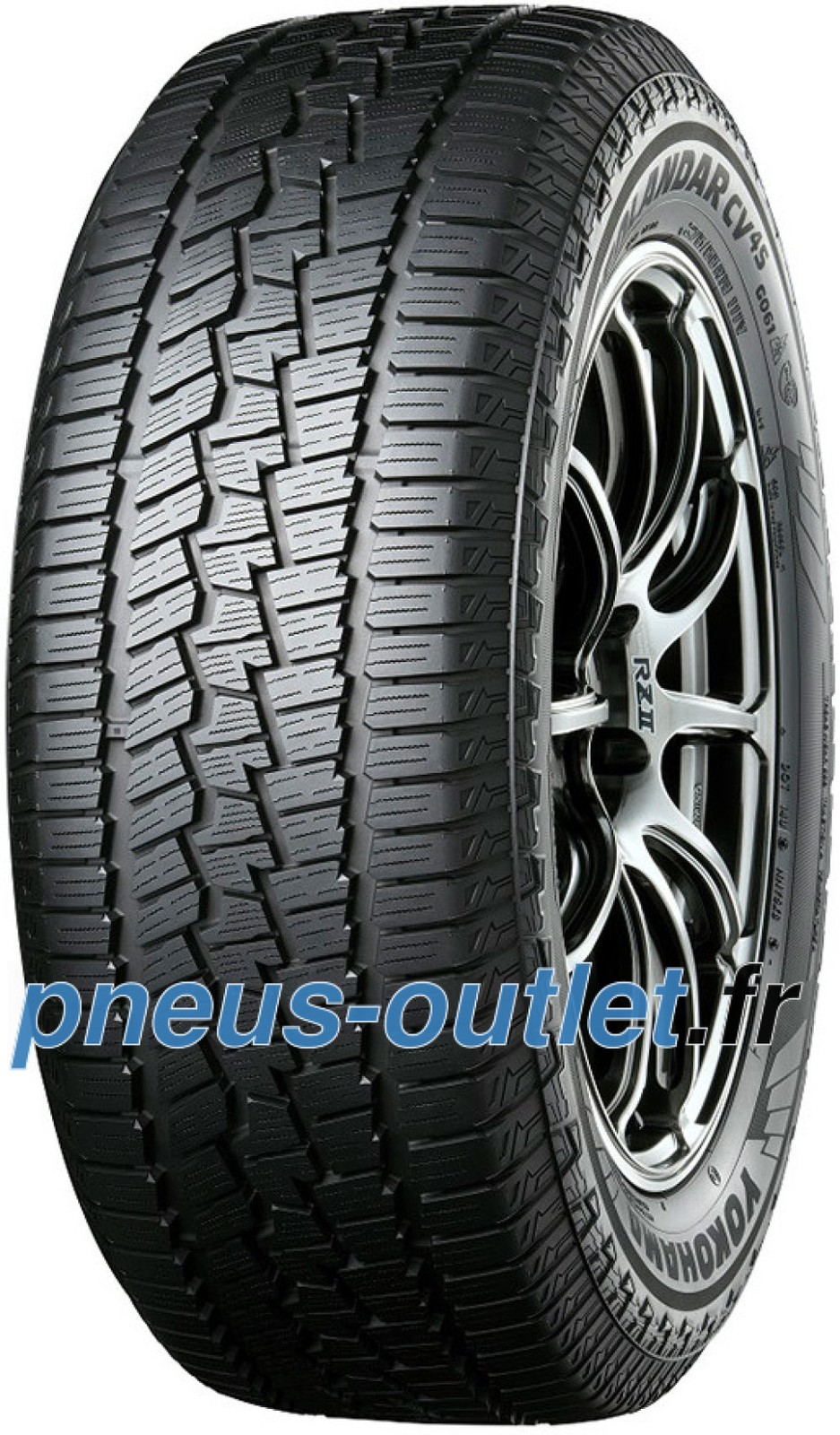 Yokohama Geolandar CV 4S G061 pneu 235/55 R18 100V idéal pour trajets montagne