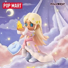 POPMART Lil Peach Riot Sleep Over Series Blind Box (Confirmed) Figure toy gift！