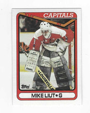 1990-91 TOPPS MIKE LIUT #44 WASHINGTON CAPITALS