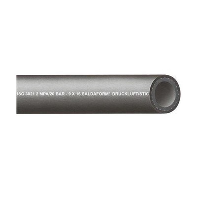 40 Mtr. Teguma Argonschlauch SALDAFORM /SCHWARZ ID 9,0mm Wandst.3,5mm AD