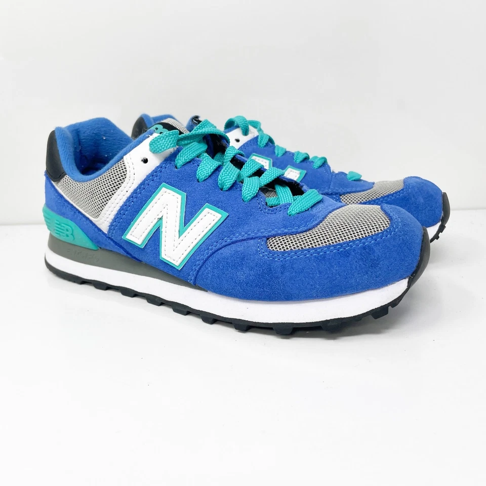 New Balance Mujer 574 WL574SGB Azul Informal Zapatos Tenis Talla 7 B Foto 2 de 4