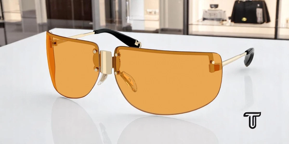 Tory Burch Butterfly Sunglasses 6080 31618G Tory Burch Rimless Sunglasses for Women for sale | eBay main image 3