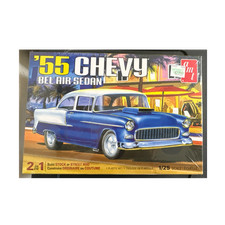 AMT  55 Chevy Bel Air Sedan 2-in-1 1:25 Plastic Model Kit Unassembled Decals