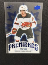 24-25 UD ICE Hockey Blue Rookie Premiers Clear 250 Seamus Casey /399