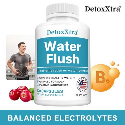 Water Flush Supplement,Support Normal, Healthy Fluid Balance,120 Capsules