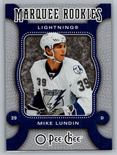 2007-08 O-Pee-Chee Marquee Rookies Mike Lundin Rookie Tampa Bay Lightning #595