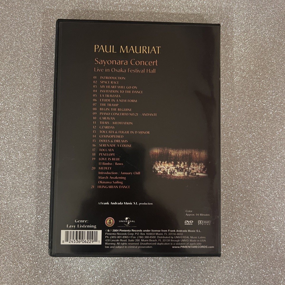 Paul Mauriat - Sayonara Concert: Live In Osaka Festival Hall (DVD
