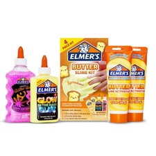 Elmer s Butter Slime Kit, Includes Glow in the Dark Glue, Medium, Yellow