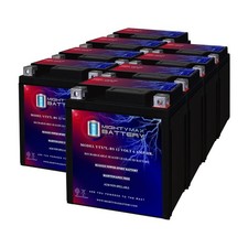 Mighty Max YTX7L-BS 12V 6AH Sealed AGM Battery for Motorcycle - 8 Pack