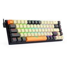 60 Mechanical Gaming Keyboard, 68 Keys Wired Office RGB Keyboard with Arrow ...