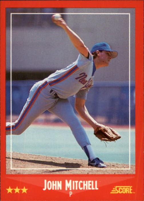 1988 Score #249 John Mitchell RC - BB