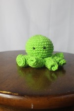 Spring Green Crocheted Amigurumi Octopus