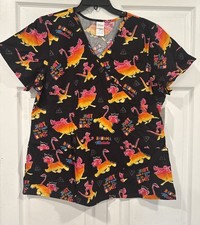 Disney Lion King Woman  s Scrub Top Size Large NWT B15