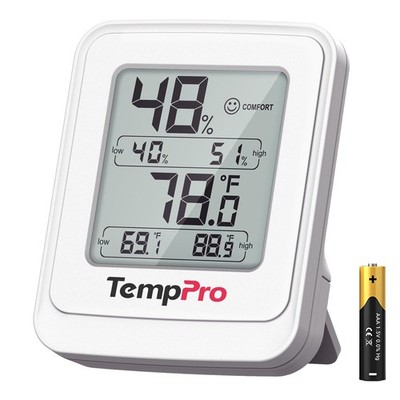 TempPro TP150 Greenhouse Thermometer Hygrometer, IPX5 High-Humidity Resistant...
